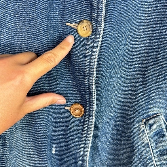 Vintage Cherokee Lined Denim Chore Rancher Jacket Size Medium - Picture 12 of 14